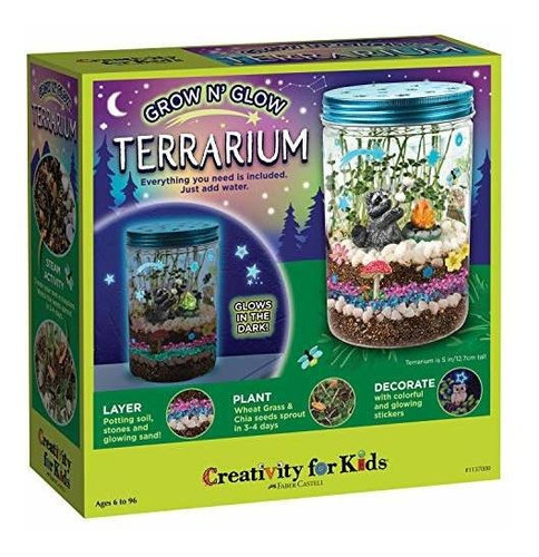 Kit De Terrario Creativity For Kids Grow N Glow Para Niños