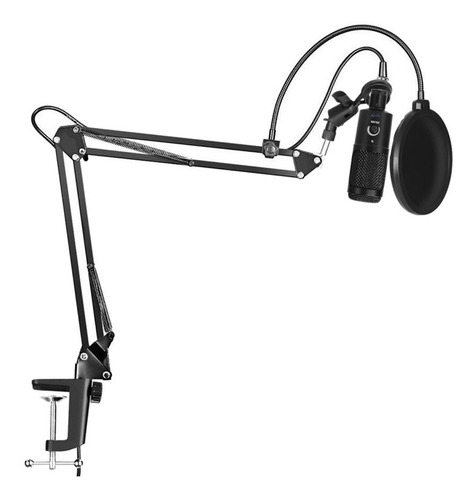 Kit Microfono Condenser Usb Elefir Tripode Brazo Antipop