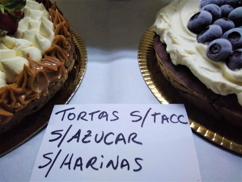 Tortas Aptas Celiacos Y Diabeticos S/tacc S/azucar S/harina
