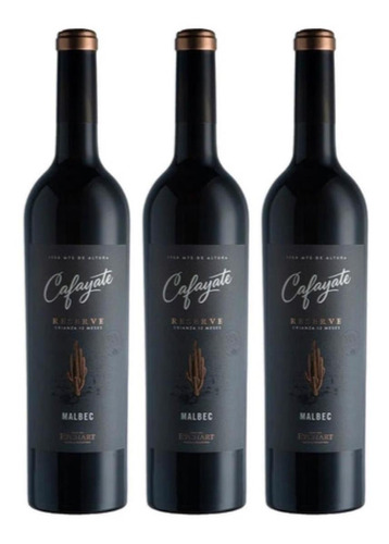 Vino Cafayate Reserva Malbec 750 Ml X3 Oferta - Fullescabio