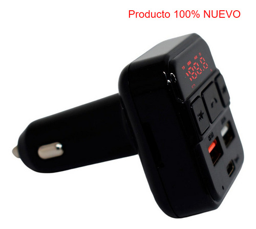 Transmisor Fm Bluetooth Con Entrada Type-c