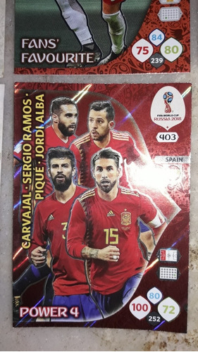 Cartas,cards,mundial Russia 2018, C/u $60