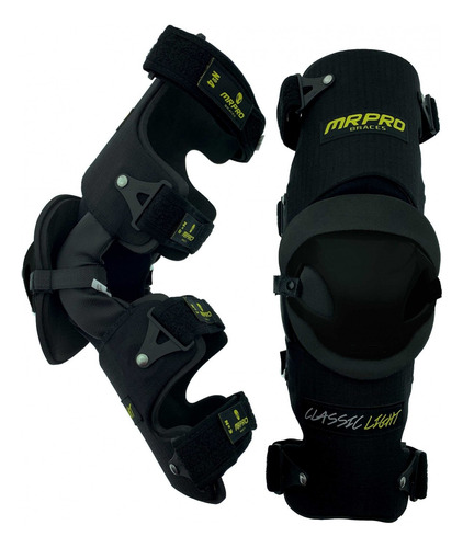 Joelheira Motocross Articulada Mr Pro Classic Preto Trilha Tamanho M