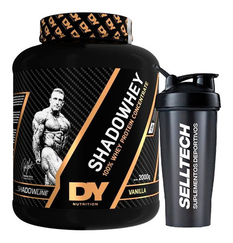 Proteína Dorian Yates Shadow Whey 2kg Vainilla + Shaker