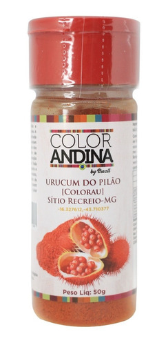 Urucum Color Andina Tempero Corante Natural Carnes E Sopas