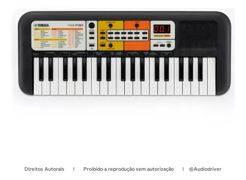 Mini teclado infantil yamaha pss f30