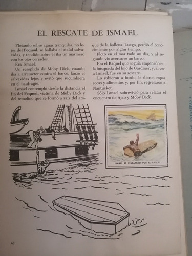 Álbum Libro De Oro #37 Moby Dick 1960 Editorial Novaro (Usado)