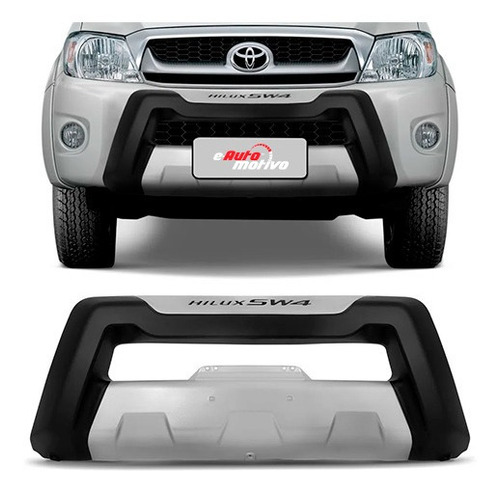 Overbumper Toyota Sw4 2005/2011 Preto E Prata