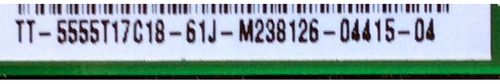 T-con Sceptre 5555t17c18 / T550qvn02.0 / Modelo U55 A1iv58aa (Usado)