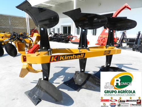 Arado Hidraulico Agricola 3 Rejas Marca Kimball P Tractor