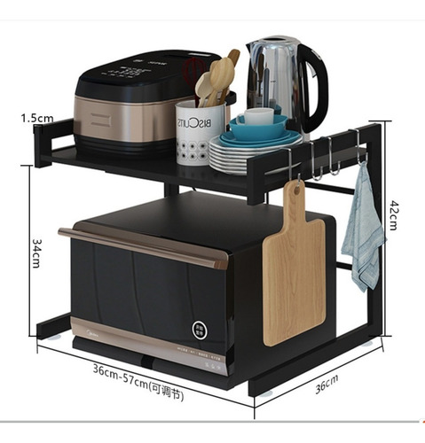 Imagen 2 de 10 de Rack Estante Soporte Para Microondas Y Hornos Store