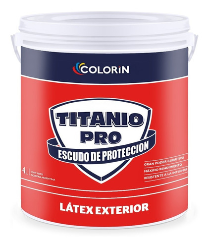 Latex Exterior Titanio Pro Colorin 20l Pintureria Don Luis 