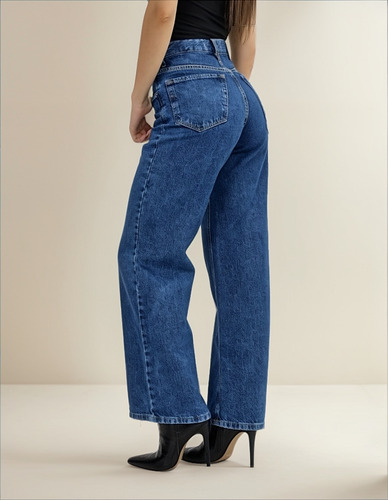 Jean Wide Leg Clasico Rígido Dama Diva