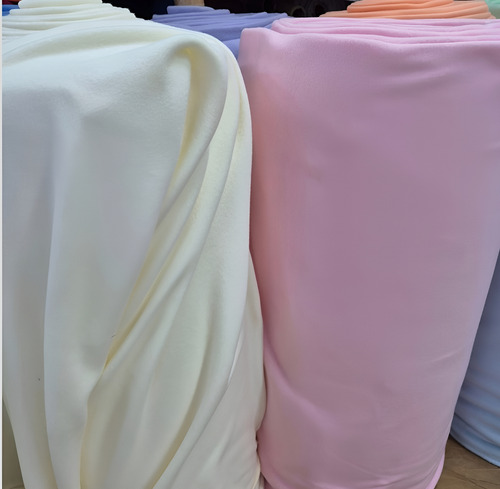 Tela Por Metro Polar Común Liso 1.5m De Ancho Importado Rosa Claro Liso
