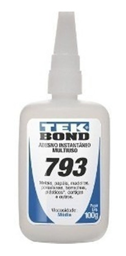 Cola Instantanea Tek Bond 793 Ou 720 20g Acrigel Postiça .