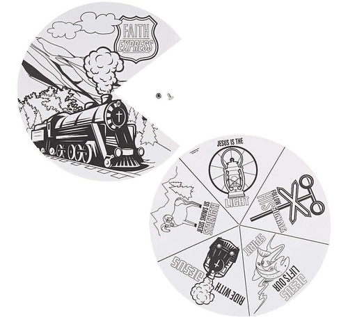 Railroad Vbs Color Tu Propia Rueda - Artesanía Para Niños Y