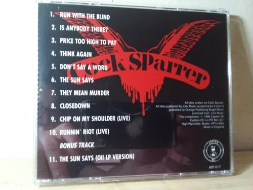 Cock Sparrer- Running Riot In 84 Cd Uk _captain Oi! (Usado)