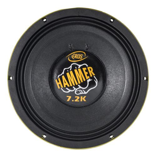 Alto Falante Potente 12 Polegadas Com 3.600w Rms Hammer Eros Cor Amarelo