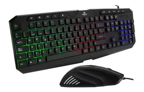 Kit Teclado Y Mouse Gamer Monster Games Initiation / K4124