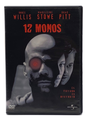 Dvd 12 Monos / Brad Pitt, Bruce Willis / Película 1995 