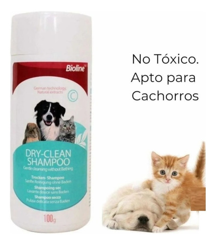 Champú Lavado En Seco Para Perros Gatos Mascotas Pelo Baño