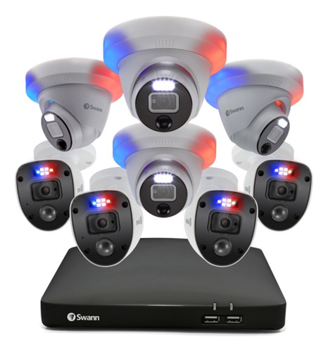 Kit De Cámaras 2k Hd Swann Smart 8 Camaras Enforcer 3tb