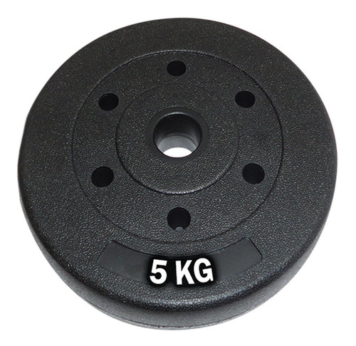 Disco 5kg Revestido Pesa P/ Mancuerna Barra No Oxida- El Rey