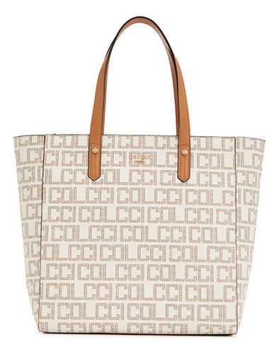 Bolsa Shopping Colcci Monograma Ou24 Off White Feminino