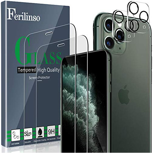 Juego 4 Pantalla Para iPhone 11 Pro Max 2 Lente Camara 6,5