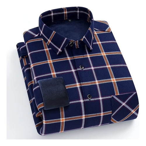 Camisa De Forro Polar Para Hombre, Camisa De Terciopelo A Ra