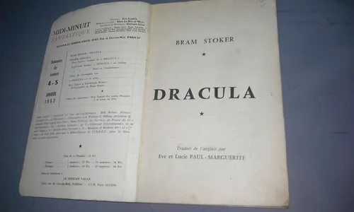 Revista Midi Minuit Fantastique Dracula Cine Terror Lugosi (Usado)