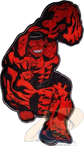 Parche Bordado Red Hulk Para Espalda Marvel Comics Avengers