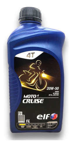 Aceite 20w50 Moto Elf Mineral Cruise 4 Tiempos 1 Litro