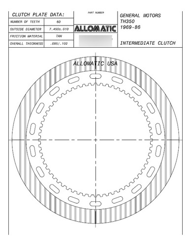 Dpth350 Disco Pasta Caja Automatica Th 350 Intermedia U3