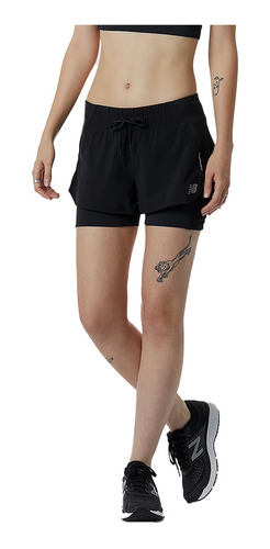 Short New Balance Impact Run Negro