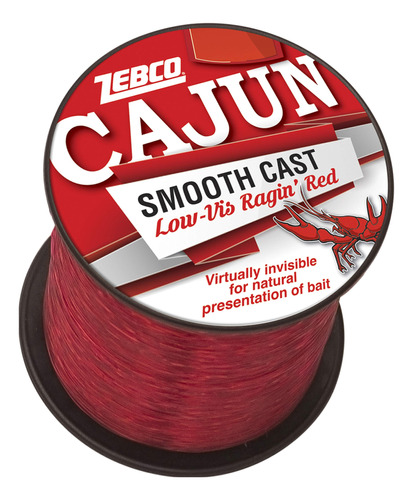 Zebco Cajun - Lnea De Pesca De Monofilamento Fundido Suave,