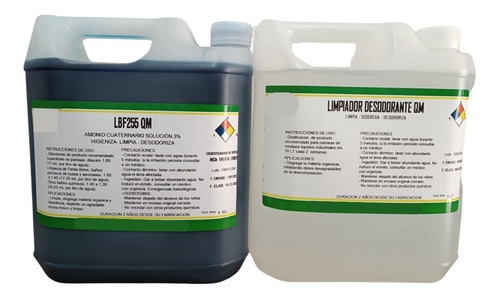 Limpiador Baño Químico 5l + Disgregante Desodorante Fecal 5l