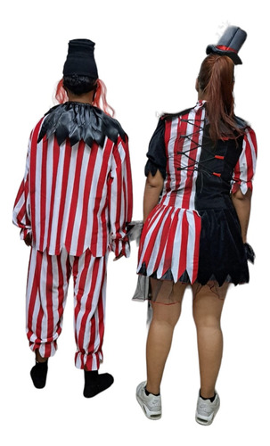 Disfraz De Payaso De Haloween Terror, Creapy Clown, Bloody, Siniestro Para Adulto