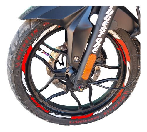 Calcomanias Stikers Pulsar Bajaj Reflejante Para Rin 17