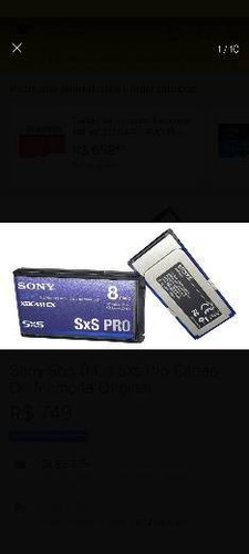 Cartão De Memória Sony Sbp-8 Gb Sxs Pro(pra Vender Rápido)