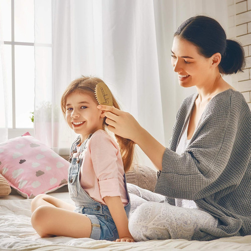 Occobaby Juego De Cepillos De Madera Para Bebés Para Recién