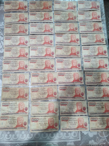 Antiguos Billetes De 10.000 