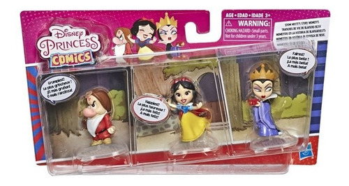 Disney Princess Cómics Set  Blanca Nieves 3 Personajes Hasbr