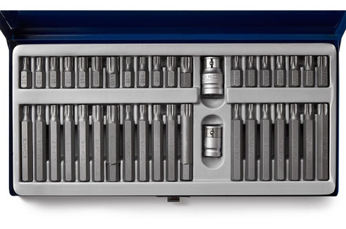 Imagen 3 de 5 de Juego De Puntas X 41 Pzs Bremen 5396 Torx Ribe Multiestria