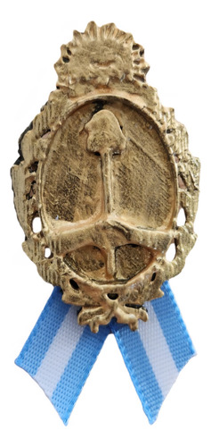 Escarapela Pin Prendedor Argentina Impresión 3d Pla Simil Bronce Escarapela