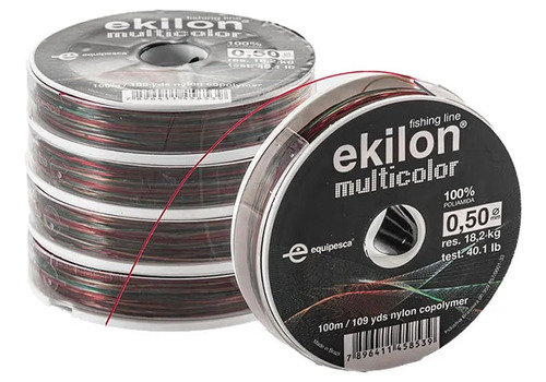Nylon Monofilamento Ekilon Multicolor 0,70mm 100m Equipesca