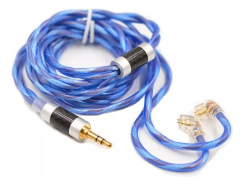 Kz Cable Pro 90-10 498 Azul Plata No Mic Pin C Zsn Pro Zs10