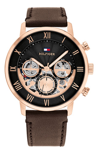 Reloj Tommy Hilfiger Para Hombre De Cuero 1710566