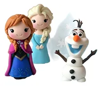 Comprar Adorno Torta Set Frozen Elsa Ana Y Olaf Porcelana Fria