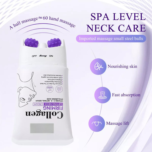 2 Pieces Collagen Firming Neck Cream, Wrinkles